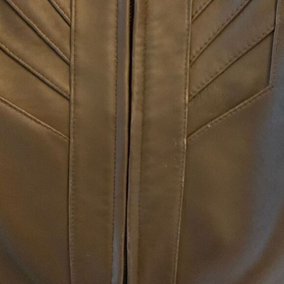 Avanti brown jacket size small leather - Picture 7 of 8